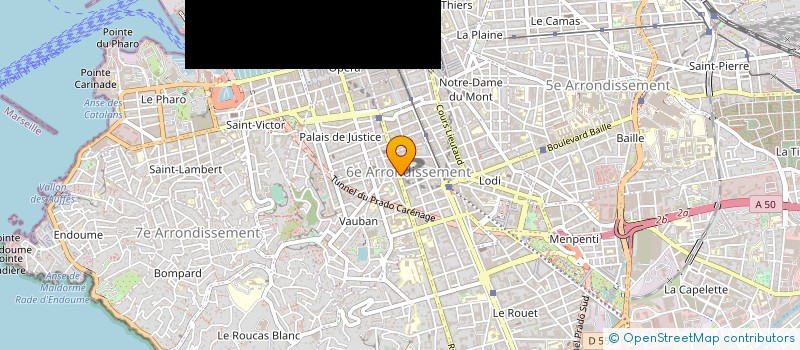 localisation de l'entreprise ELIDAN à MARSEILLE