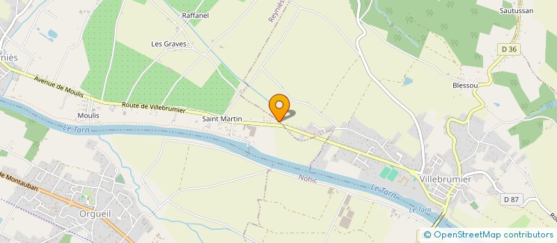 localisation de l'entreprise ELIE  VILLEBRUMIER