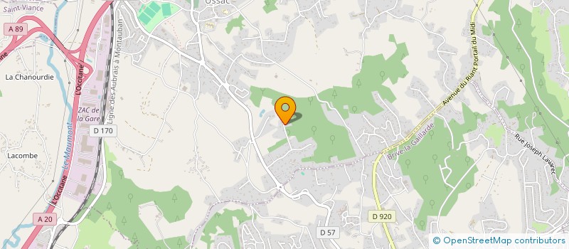 localisation de l'entreprise ELIE  USSAC