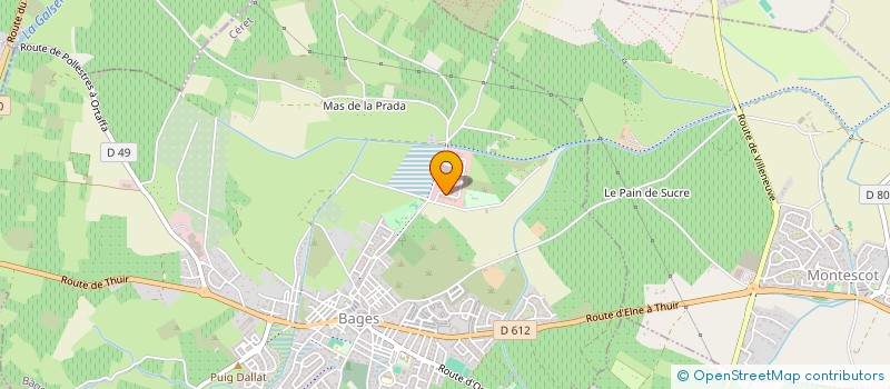 localisation de l'entreprise ELIE  BAGES