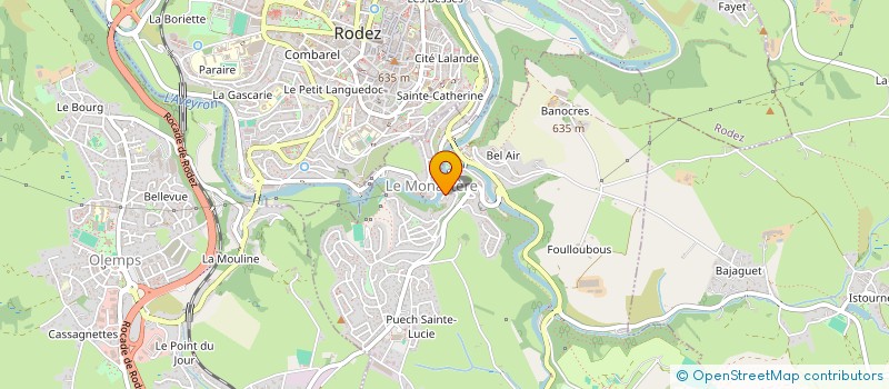 localisation de l'entreprise ELIE DE MONTBRUN à ONET-LE-CHATEAU