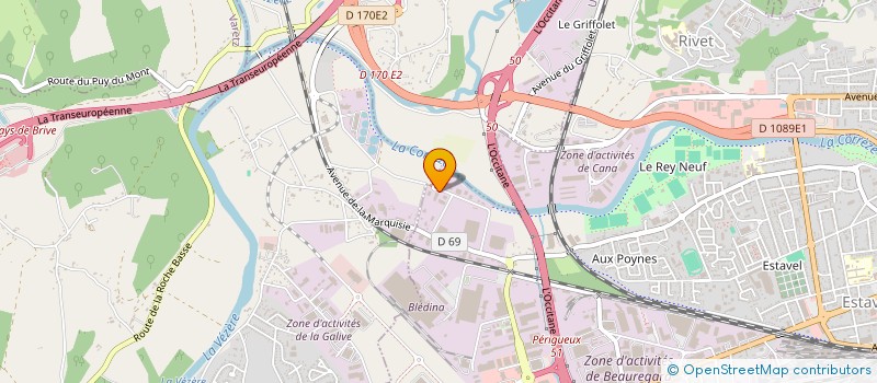 localisation de l'entreprise ELIE FARGE SARL à BRIVE-LA-GAILLARDE
