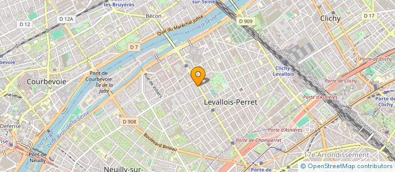 localisation de l'entreprise ELIE LABO 95 à LEVALLOIS-PERRET