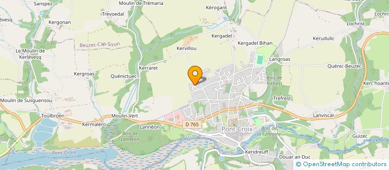 localisation de l'entreprise ELIE LE FAUCHEUR  PONT-CROIX