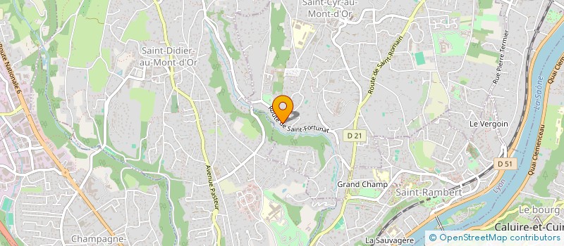 localisation de l'entreprise ELIE ROCHETTE MBC  SAINT-CYR-AU-MONT-D'OR