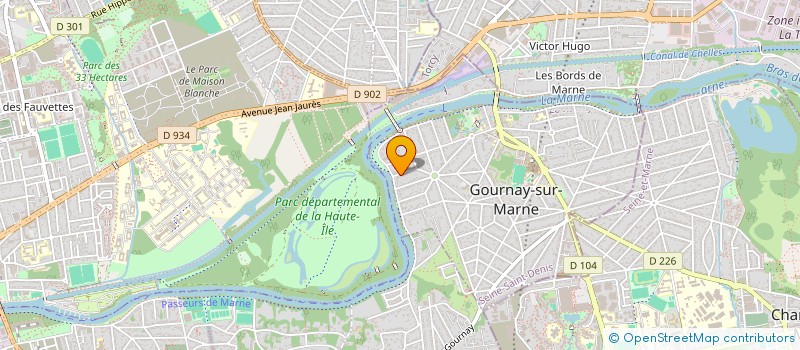 localisation de l'entreprise ELIEL à GOURNAY-SUR-MARNE