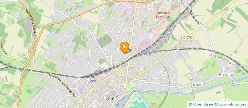 localisation de l'entreprise ELIEN à DOLE