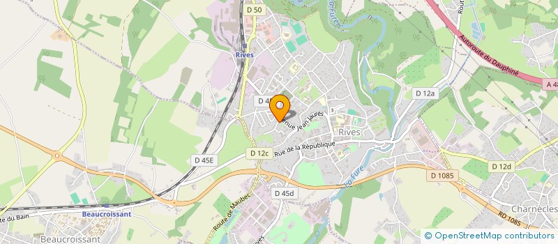 localisation de l'entreprise ELIEN  RIVES