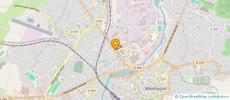 localisation de l'entreprise ELIEROB à MONTLUCON