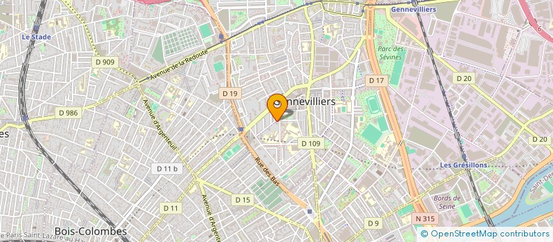 localisation de l'entreprise ELIES AUTO à GENNEVILLIERS