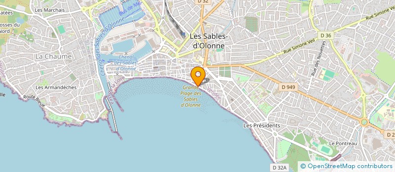 localisation de l'entreprise ELIETONY à LES SABLES D'OLONNE