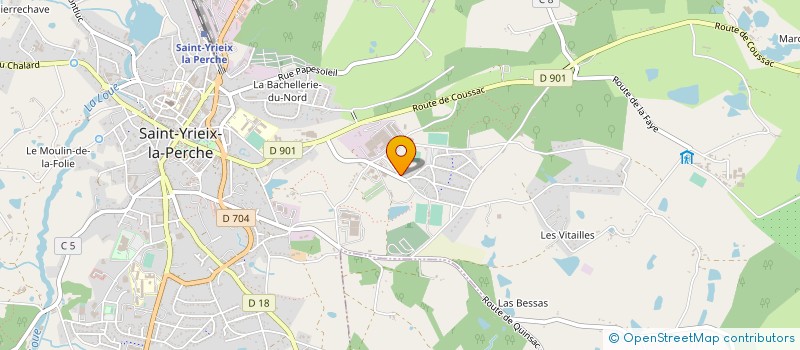 localisation de l'entreprise ELIEZ à SAINT-YRIEIX-LA-PERCHE