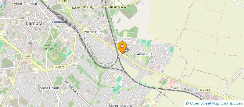 localisation de l'entreprise ELIF à CAMBRAI