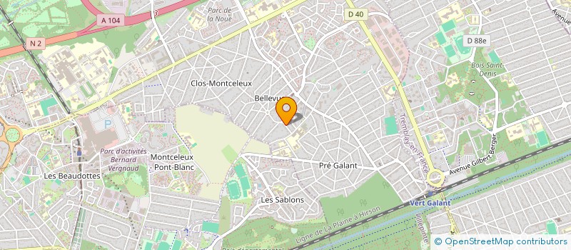 localisation de l'entreprise ELIF CREATION à VILLEPINTE
