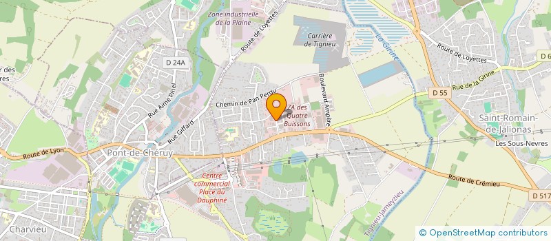 localisation de l'entreprise ELIF E-MARKET  TIGNIEU-JAMEYZIEU