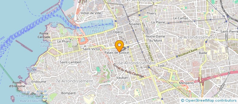 localisation de l'entreprise ELIFA à MARSEILLE
