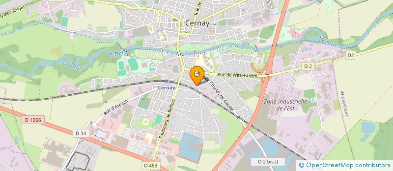 localisation de l'entreprise ELIFER à CERNAY