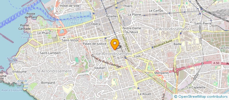 localisation de l'entreprise ELIFINANCE à MARSEILLE