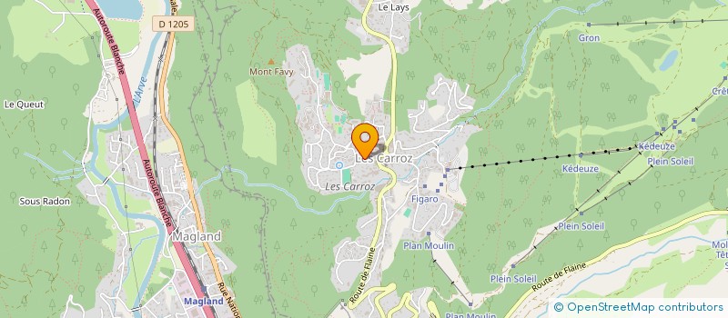 localisation de l'entreprise ELIFLO  ARACHES-LA-FRASSE