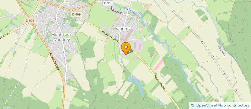 localisation de l'entreprise ELIFLOU à VAUDREY