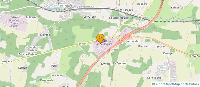 localisation de l'entreprise ELIFRE  SAINT-NOLFF