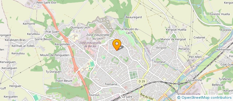 localisation de l'entreprise ELIFYN  LANDERNEAU