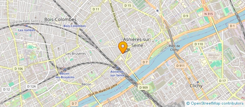 localisation de l'entreprise ELIGA  ASNIERES-SUR-SEINE