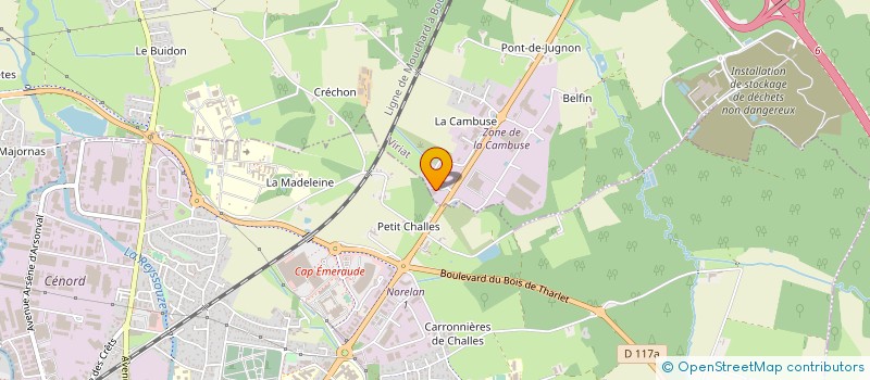 localisation de l'entreprise ELIGAB à VIRIAT