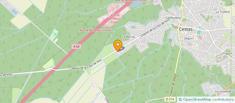 localisation de l'entreprise ELIGERA  CESTAS