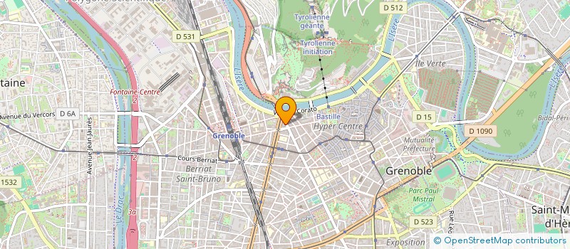 localisation de l'entreprise ELIGHT à GRENOBLE