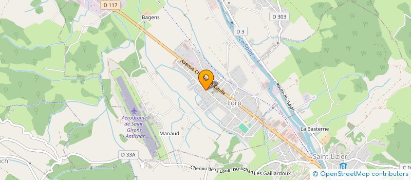 localisation de l'entreprise ELIGIL à LORP-SENTARAILLE