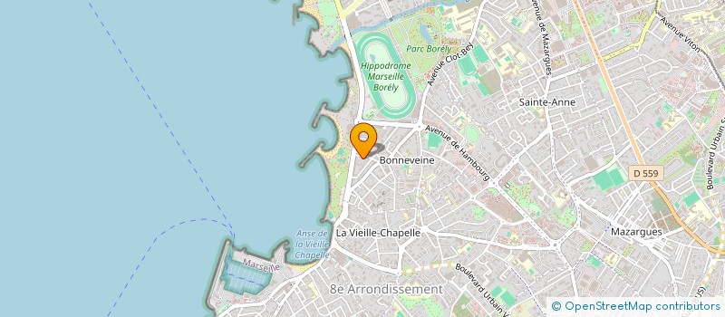 localisation de l'entreprise ELIGMA à MARSEILLE