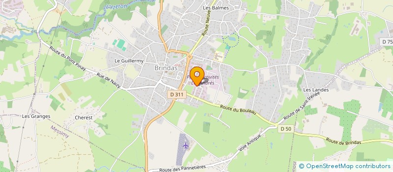 localisation de l'entreprise ELIGO BOIS à BRINDAS
