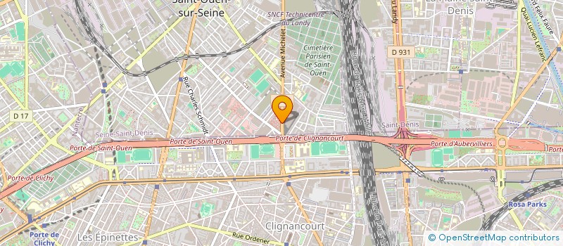 localisation de l'entreprise ELIHAI à SAINT-OUEN-SUR-SEINE