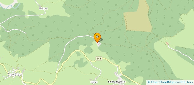localisation de l'entreprise ELIHOL à CLAVIERES