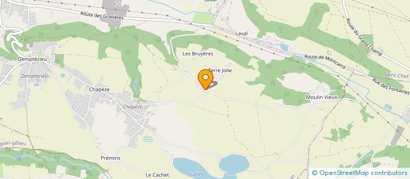 localisation de l'entreprise ELIJO à SAINT-SAVIN