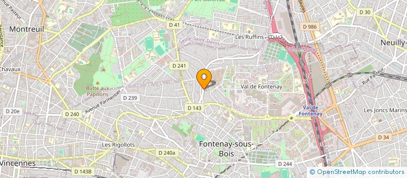 localisation de l'entreprise ELIJONA à FONTENAY-SOUS-BOIS