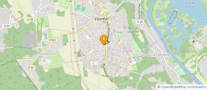 localisation de l'entreprise ELIKA CONSEIL  VAUREAL