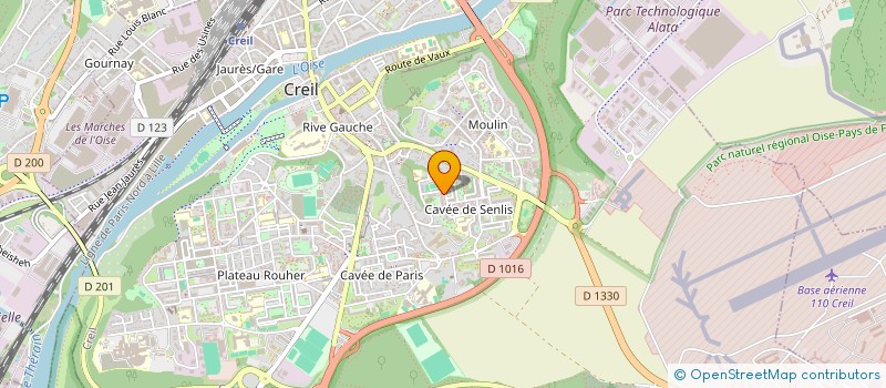 localisation de l'entreprise ELIKIA PRODUCTIONS  CREIL