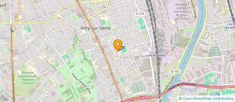 localisation de l'entreprise ELIKYA TRANSPORT à VITRY-SUR-SEINE
