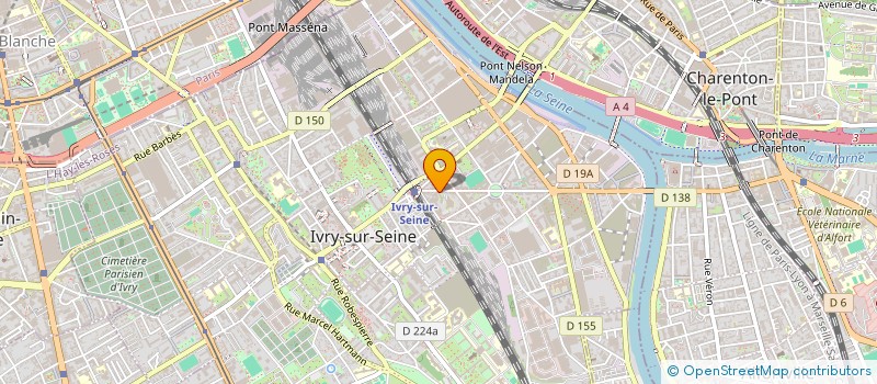 localisation de l'entreprise ELILEO à IVRY-SUR-SEINE