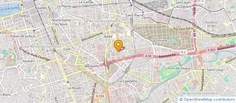 localisation de l'entreprise ELILEO à MARSEILLE