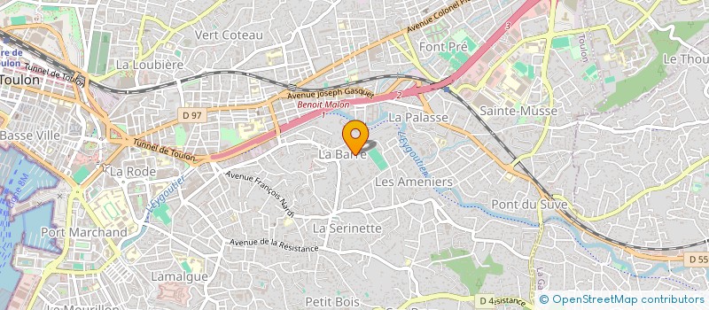 localisation de l'entreprise ELILO à TOULON