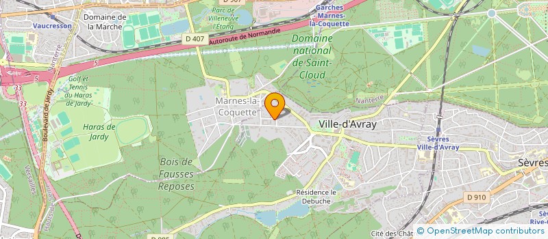 localisation de l'entreprise ELILOC  VILLE-D'AVRAY