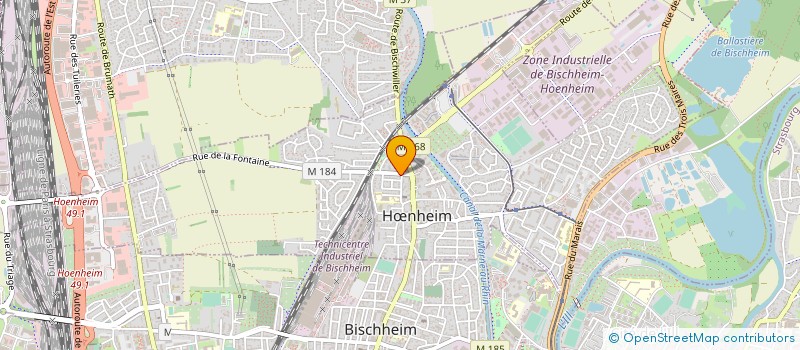 localisation de l'entreprise ELILOU  HNHEIM