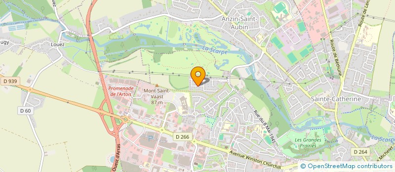 localisation de l'entreprise ELILOU à ARRAS