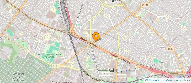 localisation de l'entreprise ELILOU 93  BOBIGNY