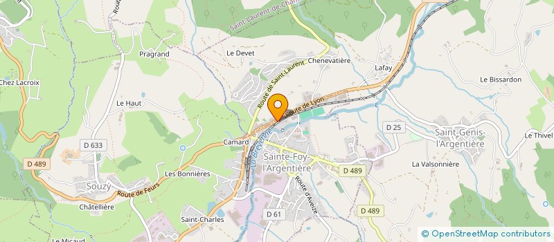 localisation de l'entreprise ELIM  SAINT-GENIS-L'ARGENTIERE