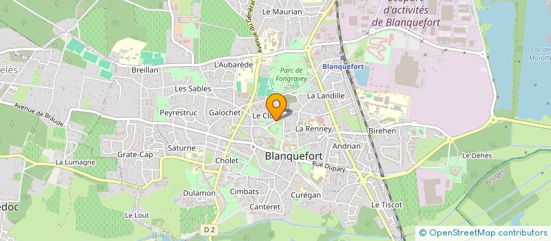 localisation de l'entreprise ELIMAC à BLANQUEFORT
