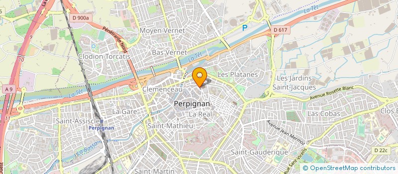 localisation de l'entreprise ELIMARI  PERPIGNAN